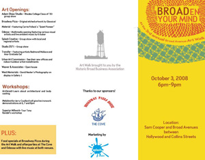 broad art walk brochure