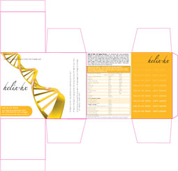 Helix hair care packaging