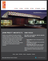 Pruett Architects website
